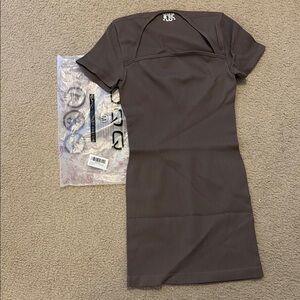 Elegant Brown Mini Dress